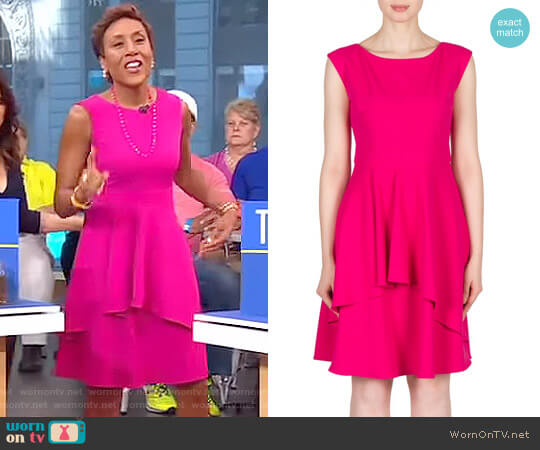 WornOnTV: Robin’s pink tiered dress on Good Morning America | Robin ...