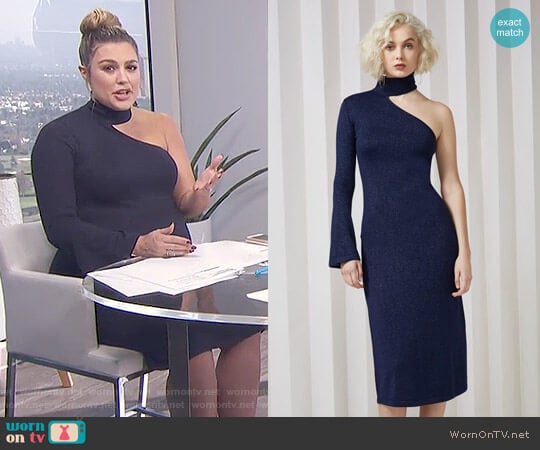 'Shimmer' Knit Dress by Keepsake worn by Carissa Loethen Culiner on E! News