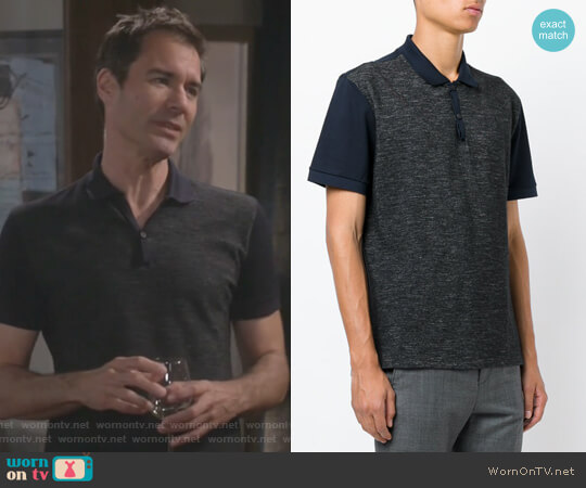 Contrast-Panel Cotton-Pique Polo Shirt by Lanvin worn by Will Truman (Eric McCormack) on Will & Grace