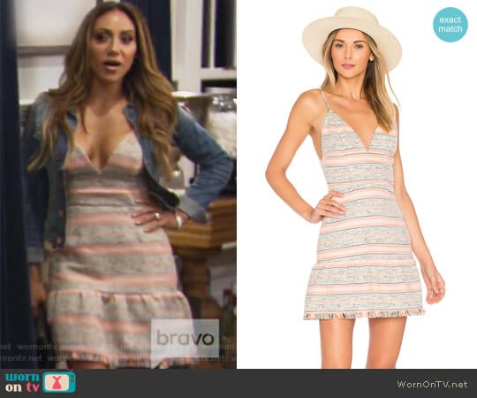 Heidi Mini dress by Lovers + Friends worn by Melissa Gorga on The Real Housewives of New Jersey