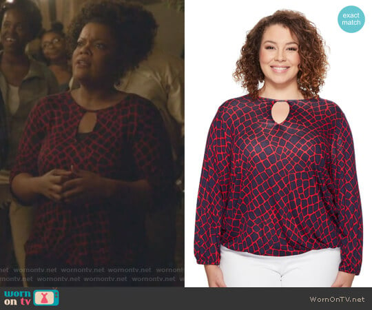 Nyla Top by MICHAEL Michael Kors worn by Dina Rose (Yvette Nicole Brown) on The Mayor