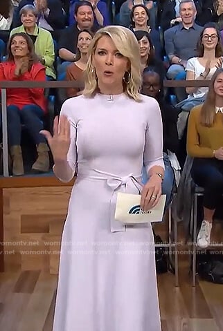 Megyn’s white tie waist dress on Megyn Kelly Today