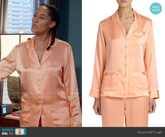 Olivia von Halle Silk Pajamas worn by Rainbow Johnson (Tracee Ellis Ross) on Black-ish