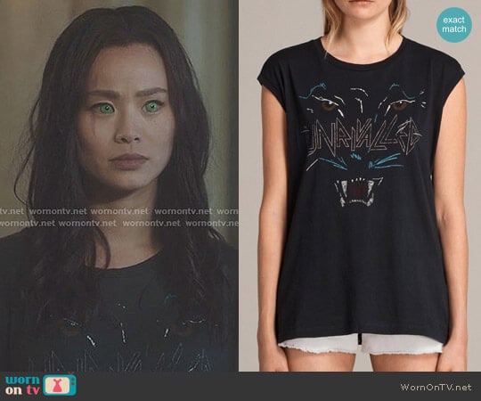 Onca Brooke Tee by All Saints worn by Clarice Fong (Jamie Chung) on The Gifted