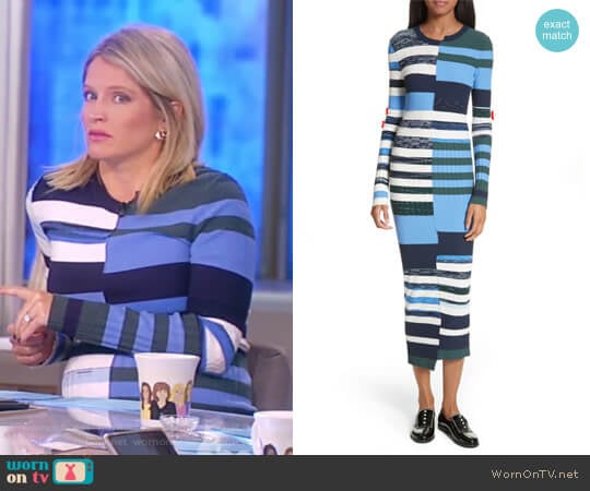 Space Dye Maxi Dress by Opening Ceremony worn by Sara Haines on The View