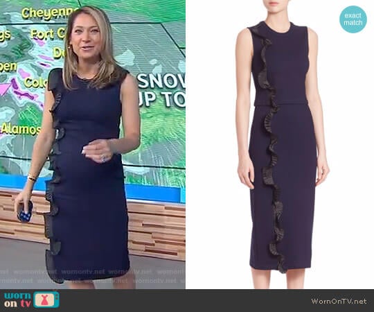 Ruffle Cropped Top by Opening Ceremony worn by Ginger Zee on Good Morning America