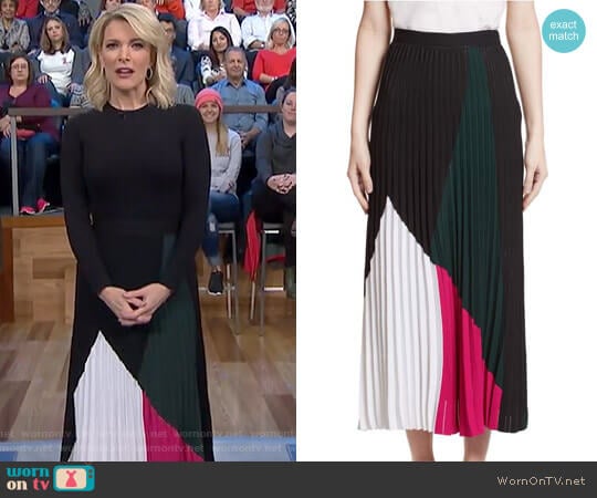 Colorblock Knit Skirt by Proenza Schouler worn by Megyn Kelly on Today