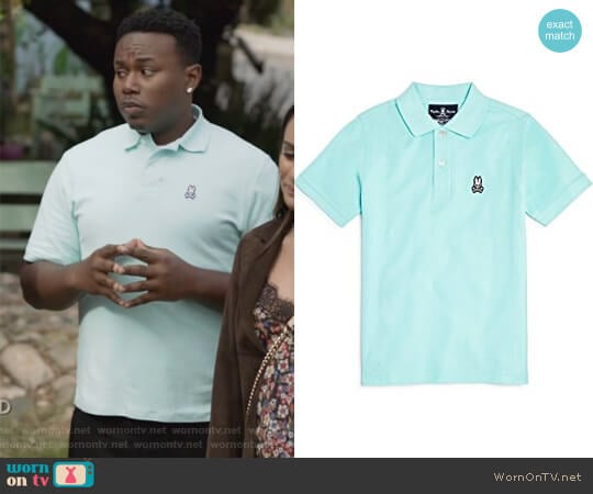 Men's Classic Polo by Psycho Bunny worn by T.K. Clifton (Marcel Spears) on The Mayor