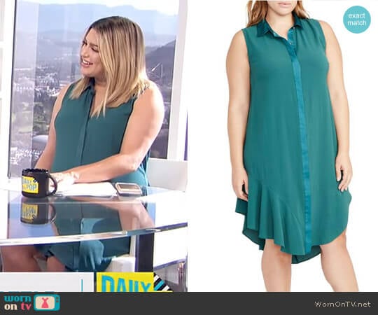 Combo Shirtdress by RACHEL Rachel Roy worn by Carissa Loethen Culiner on E! News