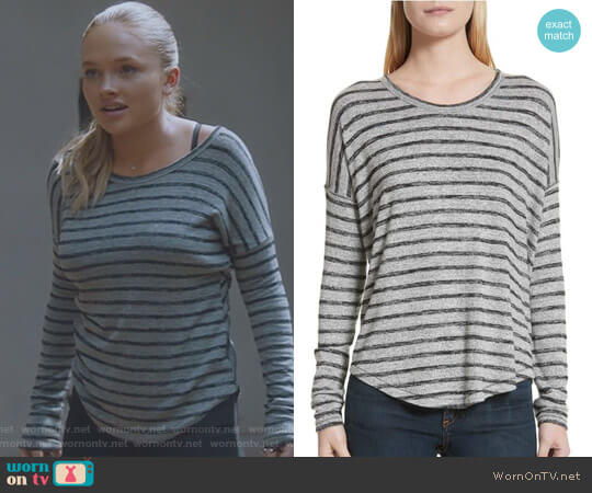 'Hudson' Striped Top by Rag & Bone worn by Lauren Strucker (Natalie Alyn Lind) on The Gifted