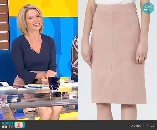 'Tess' A-Line Pencil Skirt by Reiss worn by Amy Robach on Good Morning America