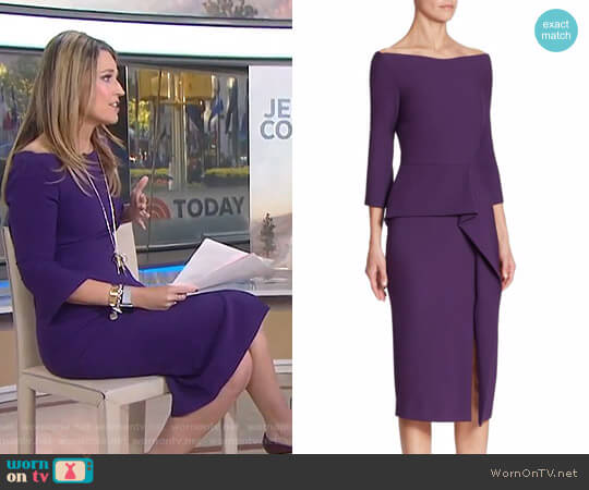 roland mouret purple dress