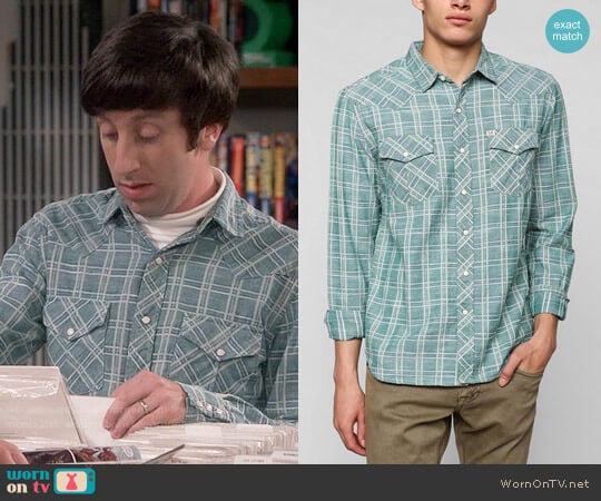 Salt Valley Delco Chambray Plaid Western Shirt worn by Howard Wolowitz (Simon Helberg) on The Big Bang Theory