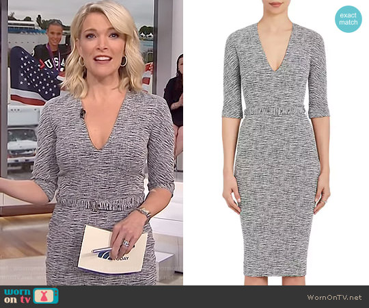 Cotton-Blend Belted Sheath Dress by Victoria Beckham worn by Megyn Kelly on Today