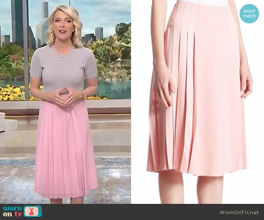 Pleated Midi Skirt by Victoria Beckham worn by Megyn Kelly on Today