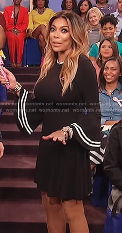 Wendy’s bell sleeve knit dress on The Wendy Williams Show