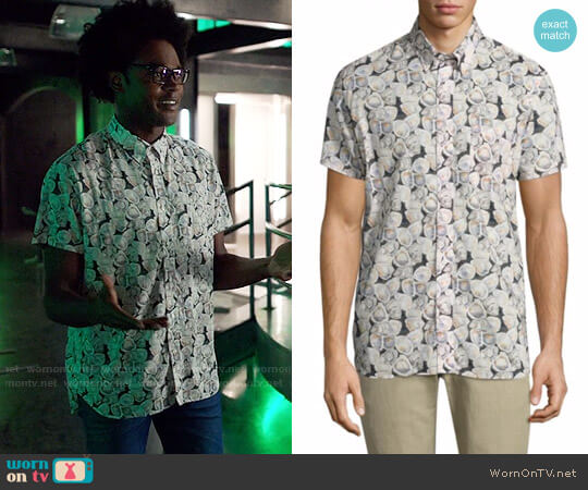 WornOnTV Curtis s oyster print shirt on Arrow Echo Kellum