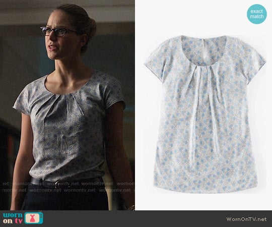 WornOnTV: Kara’s grey polka dot top on Supergirl | Melissa Benoist ...