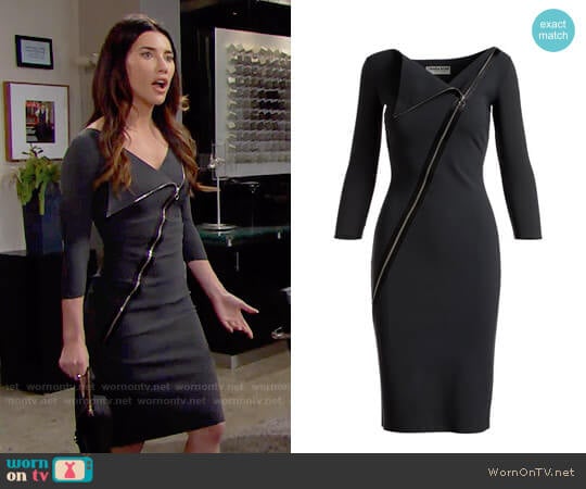 Chiara Boni La Petite Robe Dianthe Dress worn by Steffy Forrester (Jacqueline MacInnes Wood) on The Bold and the Beautiful