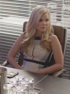 Dani’s lace colorblock dress on Being Mary Jane