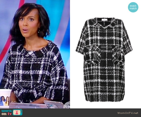 Faith Connexion Checked Shift Dress worn by Kerry Washington on The View