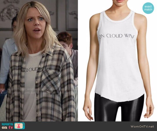 Feel the Piece On Cloud Wine Tank Top worn by Mackenzie Murphy (Kaitlin Olson) on The Mick