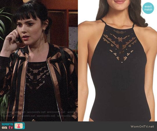 Free People Solstice Bodysuit worn by Tessa Porter (Cait Fairbanks) on The Young and the Restless