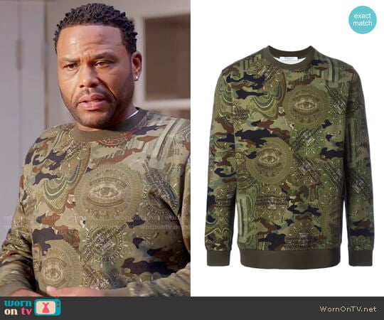 Givenchy Camouflage Print Sweatshirt worn by Andre Johnson (Anthony Anderson) on Black-ish