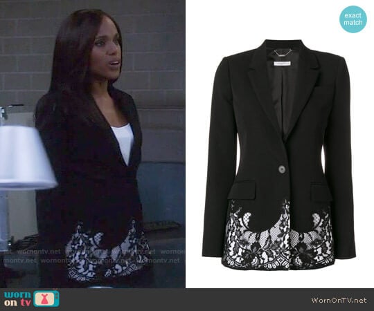 Givenchy Lace Embroidered Blazer worn by Olivia Pope (Kerry Washington) on Scandal