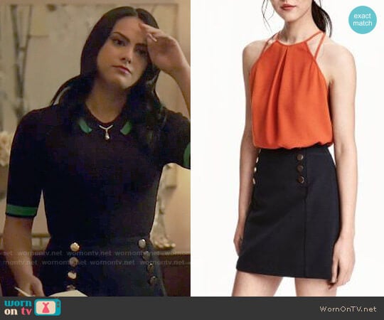 H&M Short Skirt worn by Veronica Lodge (Camila Mendes) on Riverdale