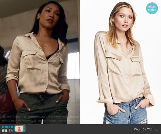 H&M Utility Shirt worn by Iris West (Candice Patton) on The Flash