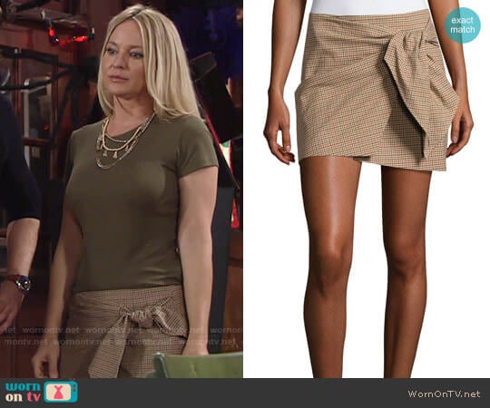 Isabel Marant Ninon Skirt worn by Sharon Newman (Sharon Case) on The Young and the Restless