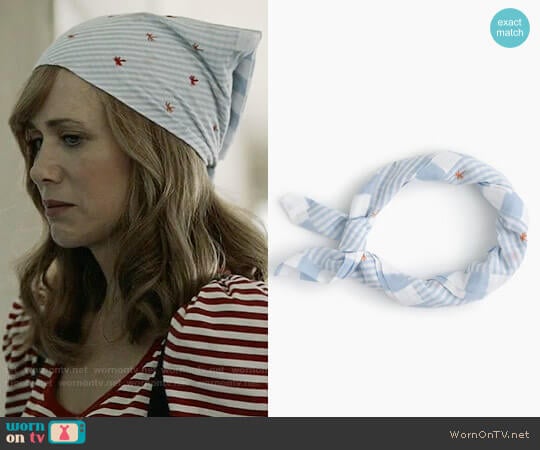 J. Crew Striped Bandana with Palm Trees worn by Pamela Brinton (Kristen Wiig) on Last Man On Earth