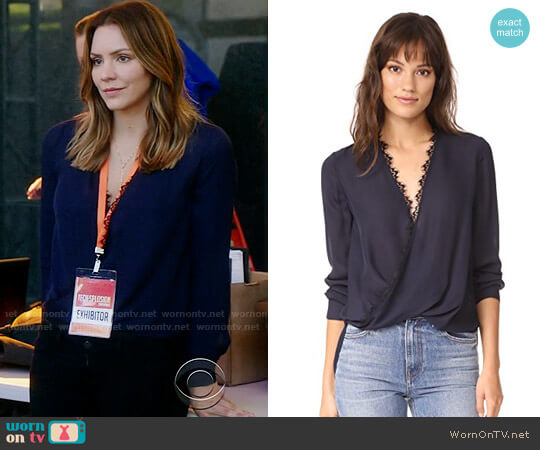 L'Agence Rosario Blouse worn by Paige Dineen (Katharine McPhee) on Scorpion