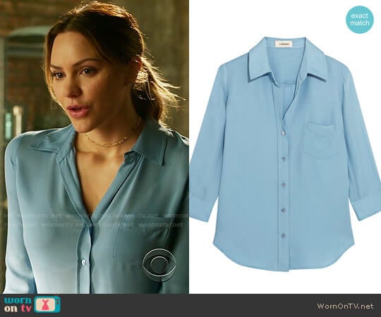 L'Agence Ryan Blouse worn by Paige Dineen (Katharine McPhee) on Scorpion