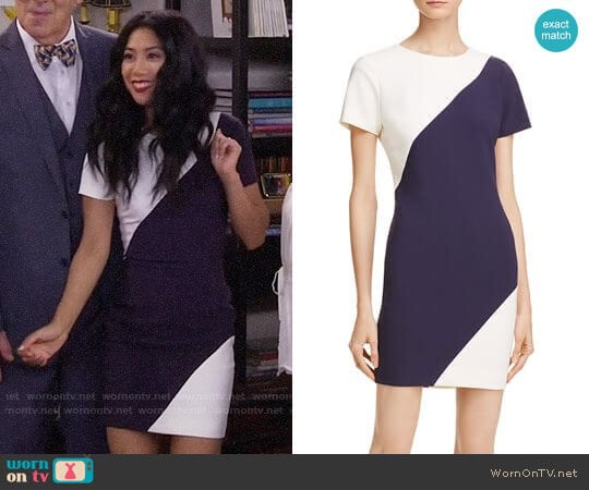 Color Block Manhattan Dress by Likely worn by Eve Roberts (Liza Lapira) on 9JKL