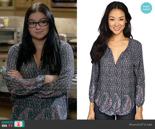 Lucky Brand Paisley Print Blouse worn by Alex Dunphy (Ariel Winter) on Modern Family