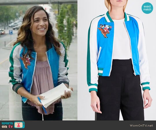 Maje Bianca Jacket worn by Jacinda (Dania Ramirez) on Once Upon A Time