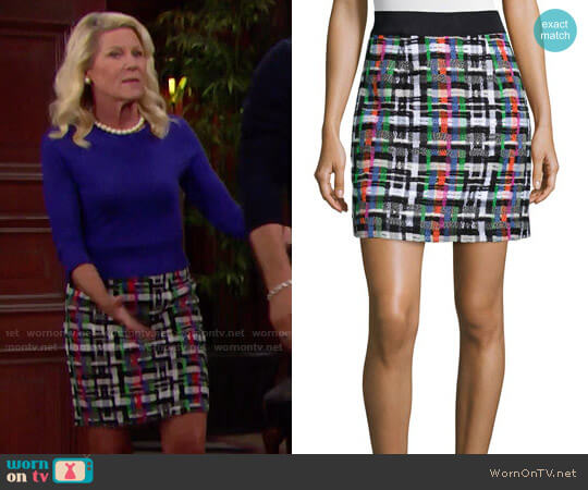 Milly Couture Tweed Skirt worn by Pamela Douglas (Alley Mills) on The Bold and the Beautiful