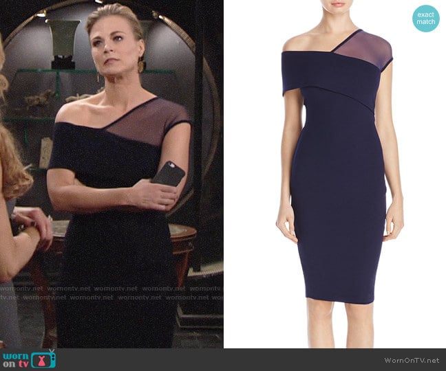 Nookie Asymmetric Neckline Dress worn by Phyllis Newman (Gina Tognoni) on The Young and the Restless