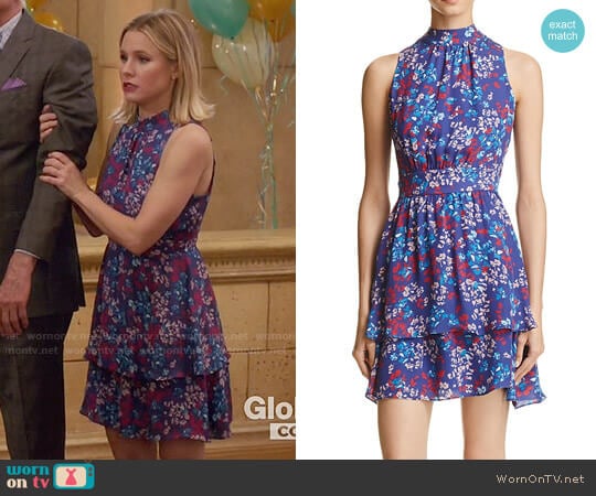 Parker Aurora Dress in Rainflower worn by Eleanor Shellstrop (Kristen Bell) on The Good Place