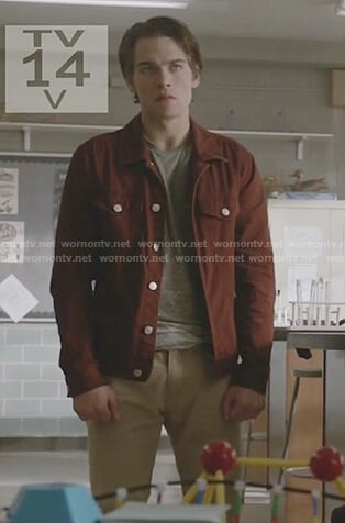 Liam's red denim jacket on Teen Wolf