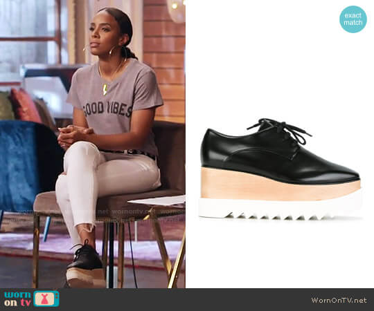 Stella McCartney Elyse Platform Shoes worn by Kelly Rowland on The Voice