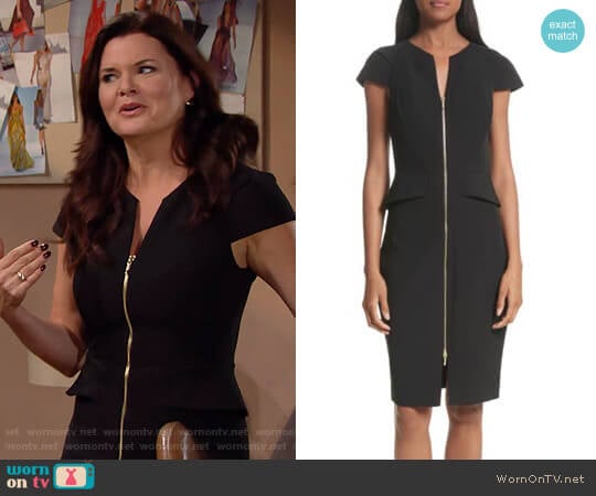 Ted Baker Architectural Pencil Dress worn by Katie Logan (Heather Tom) on The Bold and the Beautiful