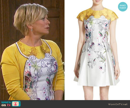 Ted Baker Reliat Passion Flower Dress worn by Kayla Brady (Mary Beth Evans) on Days of our Lives