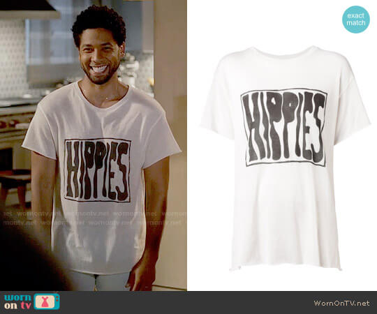 The Elder Statesman Hippies Printed T-shirt worn by Jamal Lyon (Jussie Smollett) on Empire