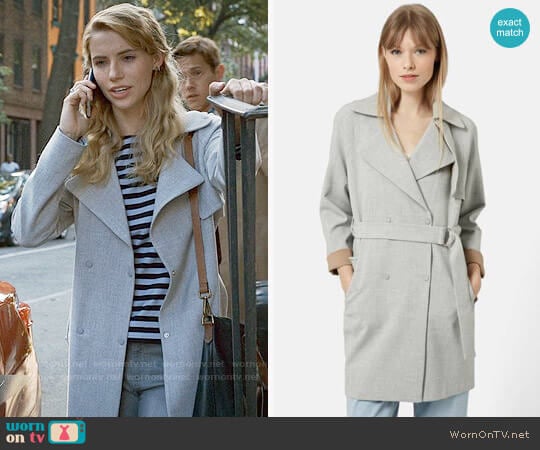 Topshop Double Breasted Trench Coat worn by Stephanie 'Stevie' McCord (Wallis Currie-Wood) on Madam Secretary