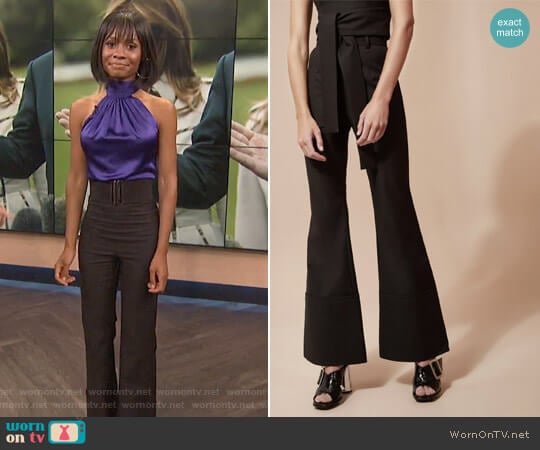 We Woke Up Pant by C/Meo Collective worn by Zuri Hall on E! News