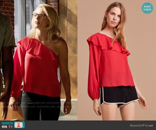 Wilfred Allaire Blouse worn by Felicity Smoak (Emily Bett Rickards) on Arrow