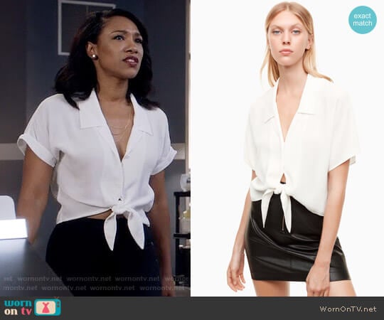 Wilfred Free Huang Blouse worn by Iris West (Candice Patton) on The Flash